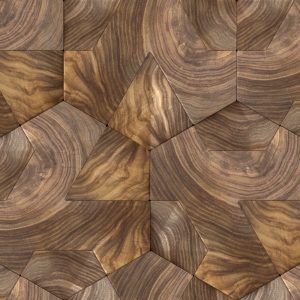 Papier Peint Planches D'hexagones En Bois – Image 1