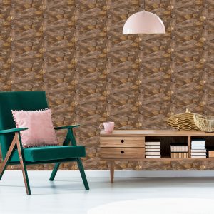 Papier Peint Planches D'hexagones En Bois – Image 6