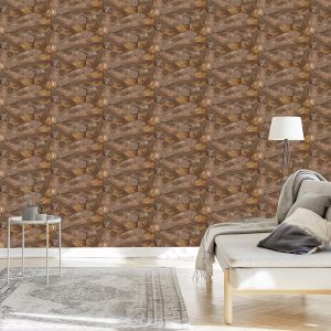 Papier Peint Planches D'hexagones En Bois – Image 3