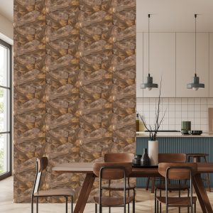 Papier Peint Planches D'hexagones En Bois – Image 4