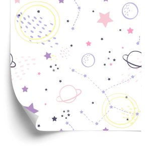 Papier Peint Pour Les Enfants - Étoiles Et Planètes – Image 2