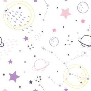 Papier Peint Pour Les Enfants - Étoiles Et Planètes – Image 1