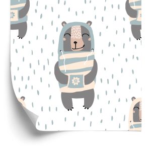 Papier Peint Ours En Peluche Parmi Les Gouttes – Image 2