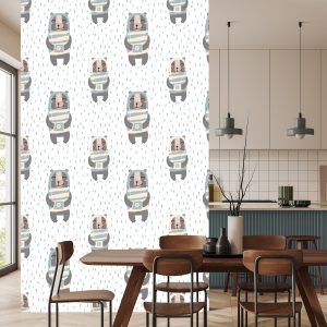 Papier Peint Ours En Peluche Parmi Les Gouttes – Image 4