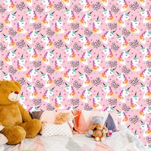 Papier Peint Pour Les Enfants - Licornes Arc-En-Ciel Magiques – Image 6