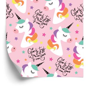 Papier Peint Pour Les Enfants - Licornes Arc-En-Ciel Magiques – Image 2