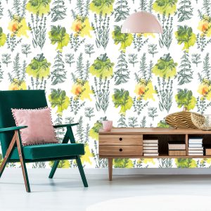 Papier Peint Plantes De Lavande Verte – Image 6