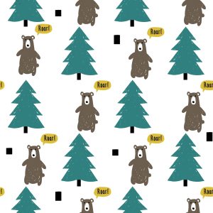 Papier Peint Arbre Vert Forêt Chambre D'enfant – Image 1