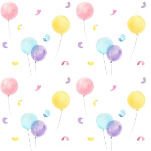 Papier Peint Ballons Multicolores – Image 1