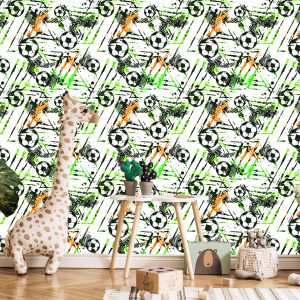Papier Peint Mur Pour La Salle De Football D'un Garçon – Image 5