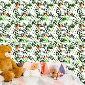 Papier Peint Mur Pour La Salle De Football D'un Garçon – Image 6