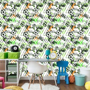 Papier Peint Mur Pour La Salle De Football D'un Garçon – Image 4