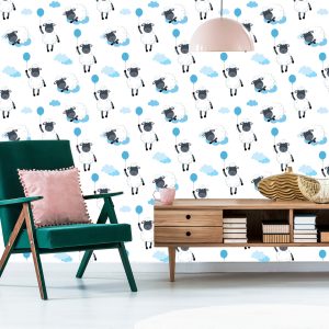 Papier Peint Moutons Avec Des Ballons – Image 6