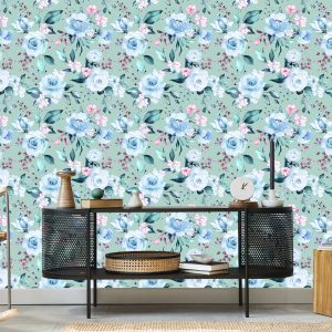 Papier Peint Roses Aux Couleurs À La Mode – Image 5