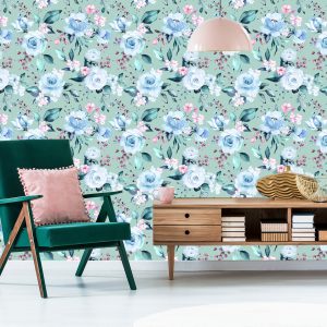 Papier Peint Roses Aux Couleurs À La Mode – Image 6