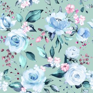 Papier Peint Roses Aux Couleurs À La Mode – Image 1