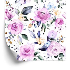 Papier Peint Roses Naturelles Colorées – Image 2