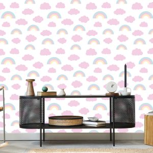 Papier Peint Arc-En-Ciel Dans Les Nuages – Image 5