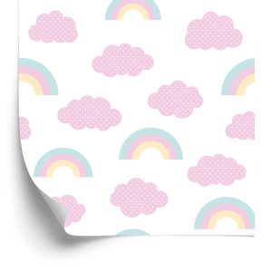 Papier Peint Arc-En-Ciel Dans Les Nuages – Image 2