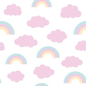 Papier Peint Arc-En-Ciel Dans Les Nuages – Image 1