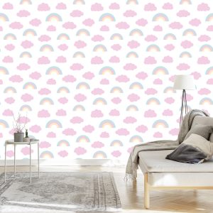 Papier Peint Arc-En-Ciel Dans Les Nuages – Image 3