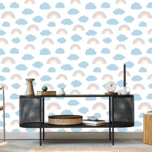 Papier Peint Arc-En-Ciel Sur Le Fond De Nuage – Image 5