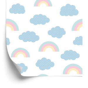 Papier Peint Arc-En-Ciel Sur Le Fond De Nuage – Image 2