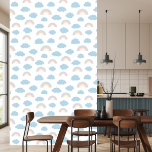 Papier Peint Arc-En-Ciel Sur Le Fond De Nuage – Image 4