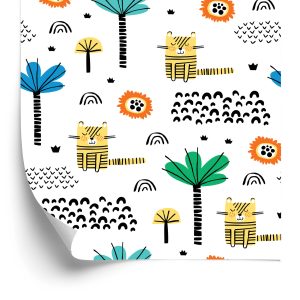 Papier Peint Pour Les Garçons, Les Animaux, Les Chats, Les Arbres, Le Soleil – Image 2