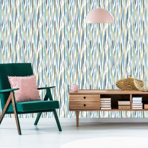 Papier Peint Rayures Rétro Colorées – Image 6