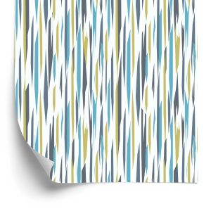 Papier Peint Rayures Rétro Colorées – Image 2