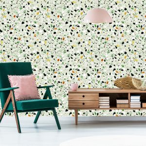 Papier Peint Béton De Terrazzo Coloré – Image 6