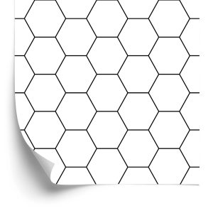 Papier Peint Motif Géométrique - Hexagone – Image 2
