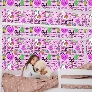 Papier Peint Pour Les Enfants - Animaux, Fruits Et Arc-En-Ciel – Image 7