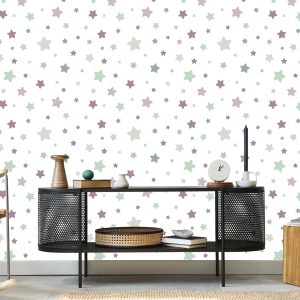Papier Peint Pour Les Enfants - Étoiles Colorées – Image 5