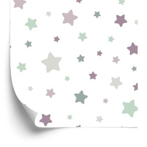 Papier Peint Pour Les Enfants - Étoiles Colorées – Image 2