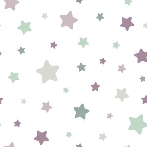 Papier Peint Pour Les Enfants - Étoiles Colorées – Image 1