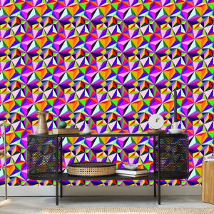 Papier Peint Motifs Géométriques Colorés – Image 5