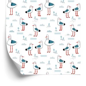 Papier Peint Pour Les Enfants, Des Oiseaux Au Style Scandinave – Image 2