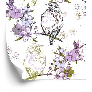 Papier Peint Oiseaux Sur Les Branches – Image 2
