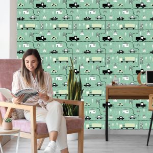 Papier Peint Dans Les Voitures, Les Camions Jusqu'à La Chambre De Bébé – Image 7