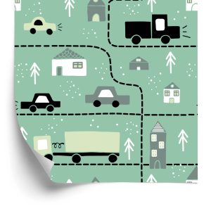 Papier Peint Dans Les Voitures, Les Camions Jusqu'à La Chambre De Bébé – Image 2