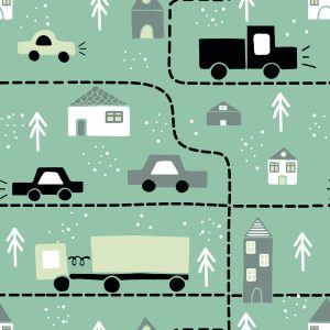 Papier Peint Dans Les Voitures, Les Camions Jusqu'à La Chambre De Bébé – Image 1