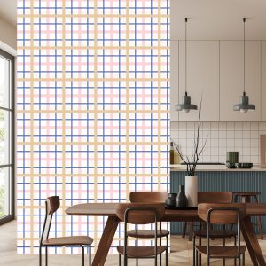 Papier Peint Chambre Géométrique Optique À Carreaux 3D – Image 4