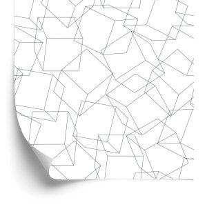 Papier Peint Géométrique - Effet 3D Minimalisme – Image 2