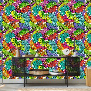 Papier Peint Graffiti Multicolore – Image 5