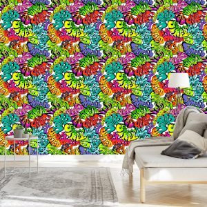 Papier Peint Graffiti Multicolore – Image 3