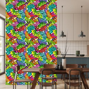 Papier Peint Graffiti Multicolore – Image 4