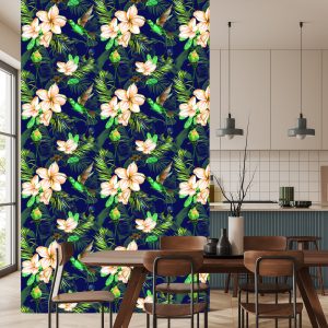 Papier Peint Plantes Tropicales Et Oiseaux – Image 4