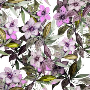 Papier Peint Fleurs Aquarelles – Image 1